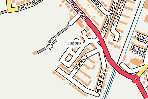 LL30 2PZ map - OS OpenMap – Local (Ordnance Survey)