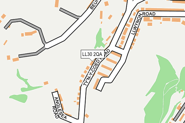 LL30 2QA map - OS OpenMap – Local (Ordnance Survey)