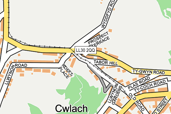 LL30 2QQ map - OS OpenMap – Local (Ordnance Survey)