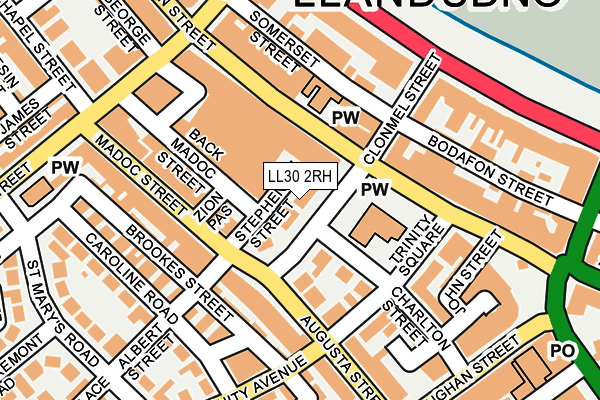 LL30 2RH map - OS OpenMap – Local (Ordnance Survey)