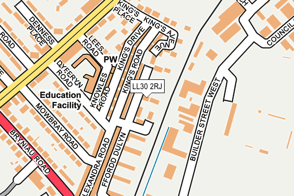 LL30 2RJ map - OS OpenMap – Local (Ordnance Survey)