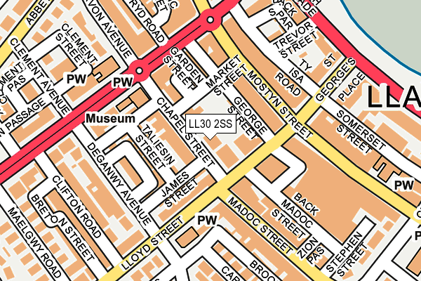LL30 2SS map - OS OpenMap – Local (Ordnance Survey)