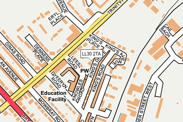LL30 2TA map - OS OpenMap – Local (Ordnance Survey)