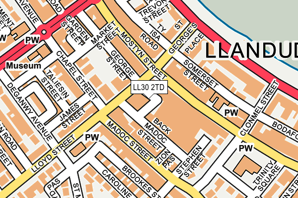 LL30 2TD map - OS OpenMap – Local (Ordnance Survey)