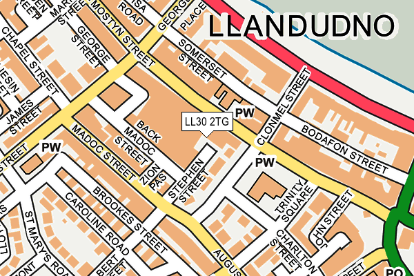LL30 2TG map - OS OpenMap – Local (Ordnance Survey)