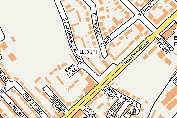 LL30 2TJ map - OS OpenMap – Local (Ordnance Survey)