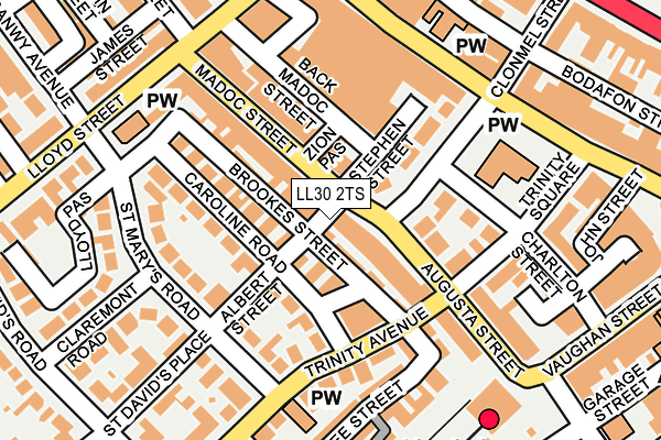 LL30 2TS map - OS OpenMap – Local (Ordnance Survey)