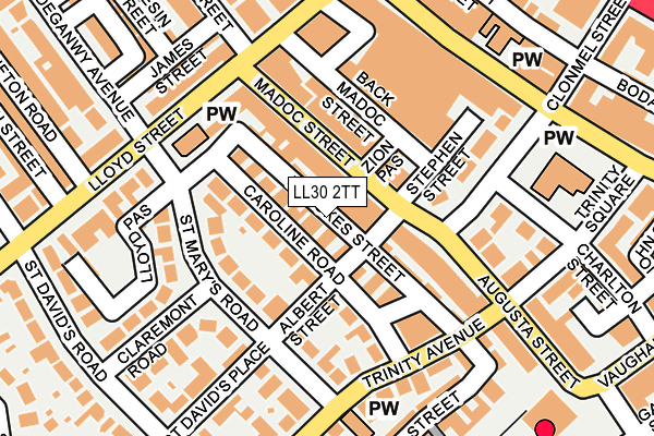 LL30 2TT map - OS OpenMap – Local (Ordnance Survey)