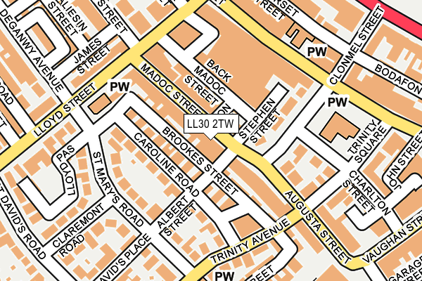 LL30 2TW map - OS OpenMap – Local (Ordnance Survey)