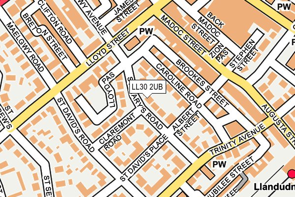 LL30 2UB map - OS OpenMap – Local (Ordnance Survey)