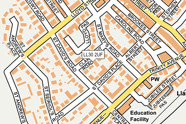 LL30 2UF map - OS OpenMap – Local (Ordnance Survey)