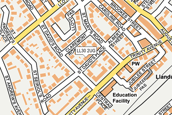 LL30 2UG map - OS OpenMap – Local (Ordnance Survey)