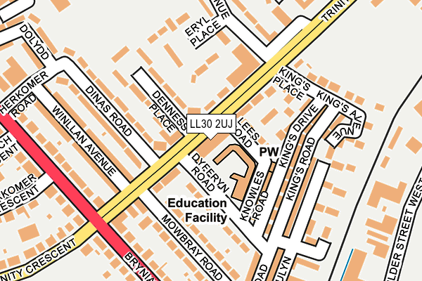 LL30 2UJ map - OS OpenMap – Local (Ordnance Survey)