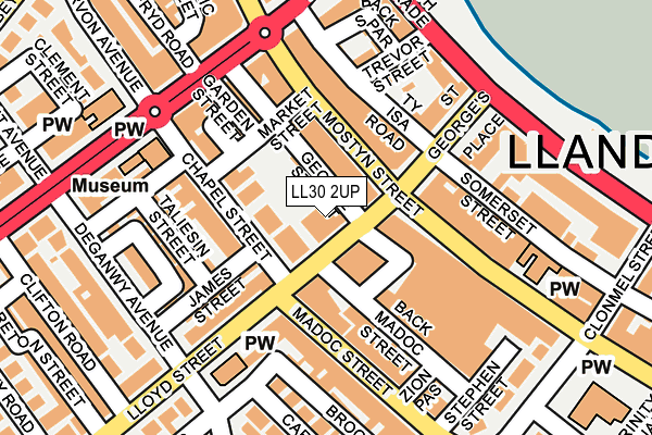 LL30 2UP map - OS OpenMap – Local (Ordnance Survey)