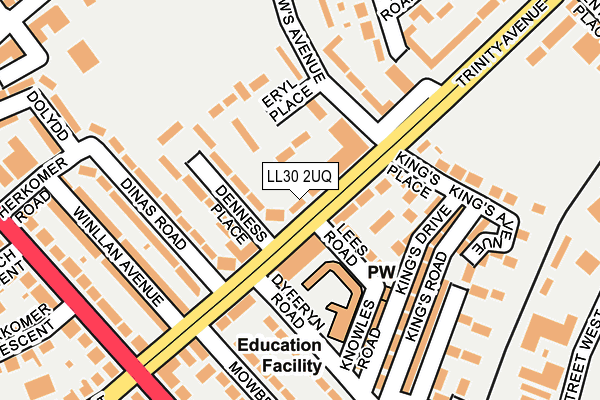 LL30 2UQ map - OS OpenMap – Local (Ordnance Survey)