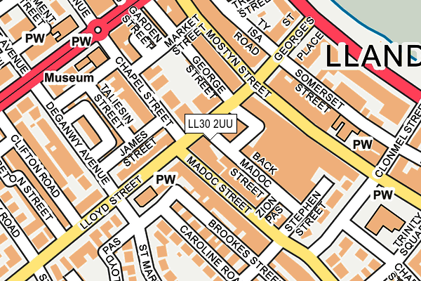 Map of 39 ABBEY ROAD (LLANDUDNO) MANAGEMENT COMPANY LIMITED at local scale