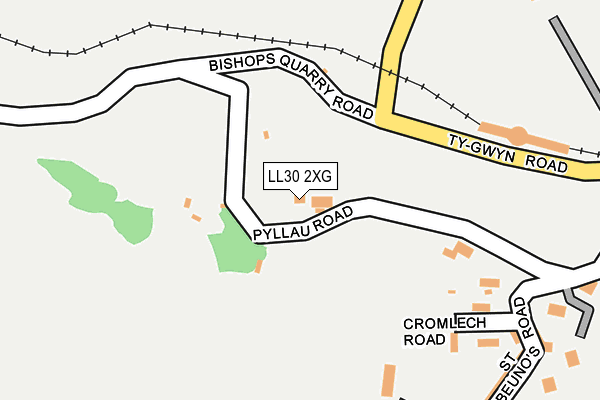 LL30 2XG map - OS OpenMap – Local (Ordnance Survey)