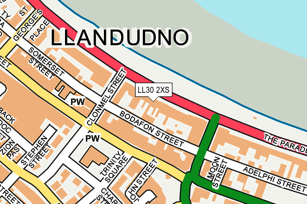 LL30 2XS map - OS OpenMap – Local (Ordnance Survey)