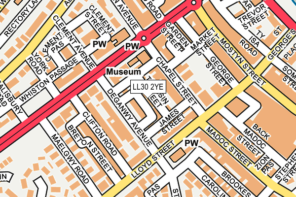 LL30 2YE map - OS OpenMap – Local (Ordnance Survey)