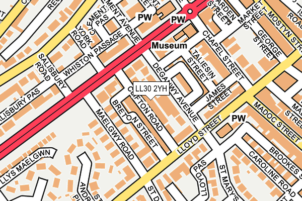 LL30 2YH map - OS OpenMap – Local (Ordnance Survey)