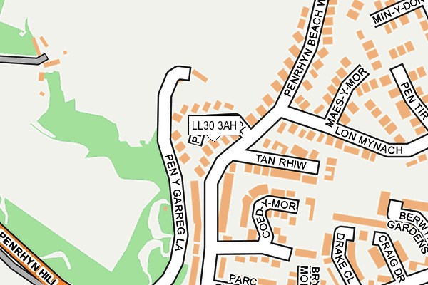 LL30 3AH map - OS OpenMap – Local (Ordnance Survey)
