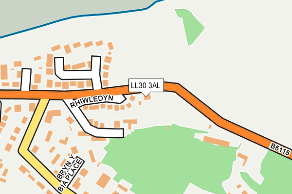 LL30 3AL map - OS OpenMap – Local (Ordnance Survey)