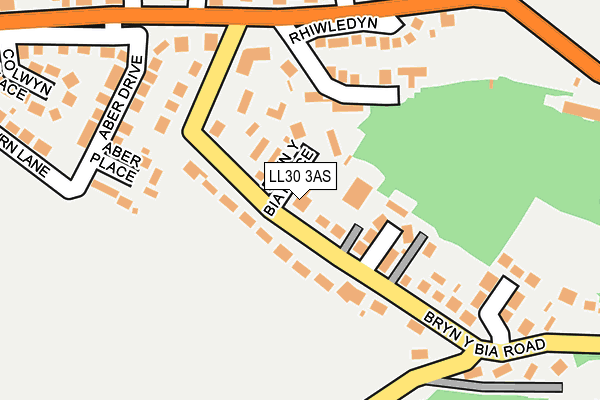LL30 3AS map - OS OpenMap – Local (Ordnance Survey)