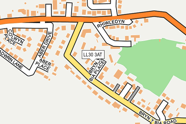 LL30 3AT map - OS OpenMap – Local (Ordnance Survey)