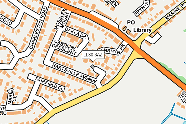 LL30 3AZ map - OS OpenMap – Local (Ordnance Survey)