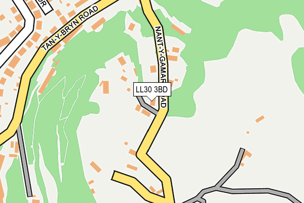 LL30 3BD map - OS OpenMap – Local (Ordnance Survey)