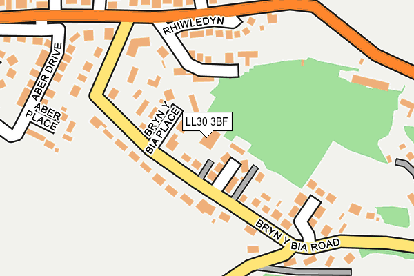 LL30 3BF map - OS OpenMap – Local (Ordnance Survey)