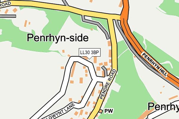 LL30 3BP map - OS OpenMap – Local (Ordnance Survey)