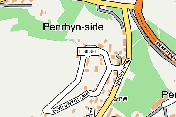 LL30 3BT map - OS OpenMap – Local (Ordnance Survey)