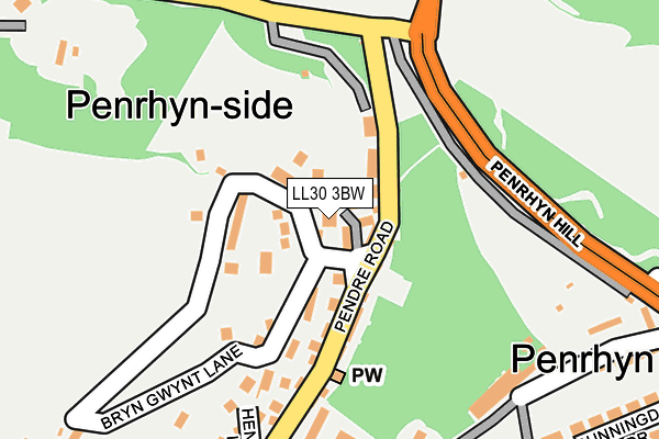 LL30 3BW map - OS OpenMap – Local (Ordnance Survey)