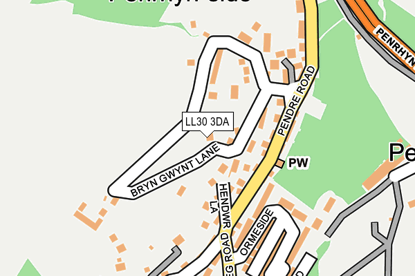 LL30 3DA map - OS OpenMap – Local (Ordnance Survey)