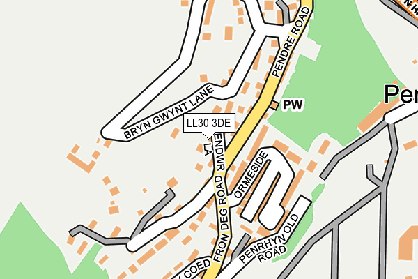 LL30 3DE map - OS OpenMap – Local (Ordnance Survey)