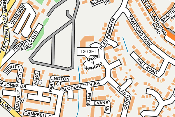 LL30 3ET map - OS OpenMap – Local (Ordnance Survey)
