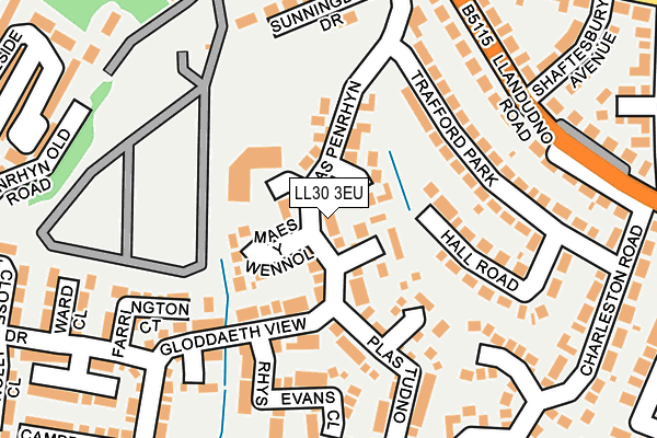 LL30 3EU map - OS OpenMap – Local (Ordnance Survey)