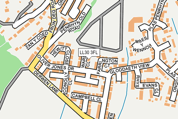 LL30 3FL map - OS OpenMap – Local (Ordnance Survey)