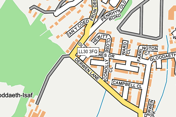 LL30 3FQ map - OS OpenMap – Local (Ordnance Survey)