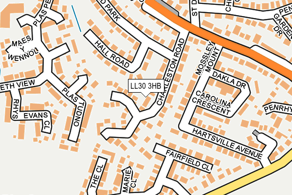 LL30 3HB map - OS OpenMap – Local (Ordnance Survey)