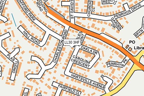 LL30 3HF map - OS OpenMap – Local (Ordnance Survey)