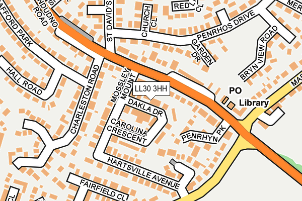 LL30 3HH map - OS OpenMap – Local (Ordnance Survey)