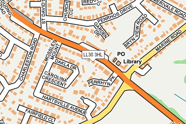 LL30 3HL map - OS OpenMap – Local (Ordnance Survey)