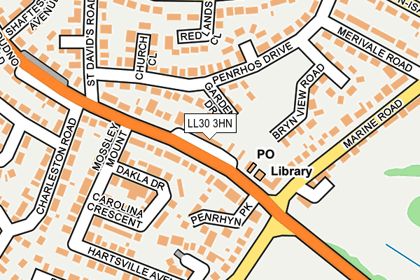 LL30 3HN map - OS OpenMap – Local (Ordnance Survey)