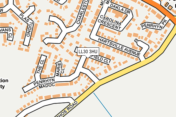 LL30 3HU map - OS OpenMap – Local (Ordnance Survey)