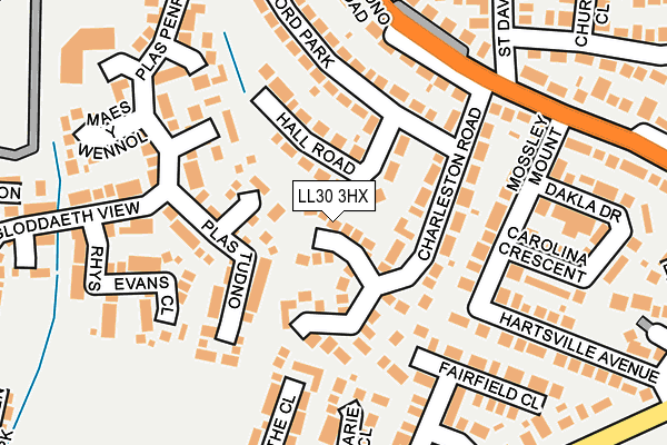 LL30 3HX map - OS OpenMap – Local (Ordnance Survey)