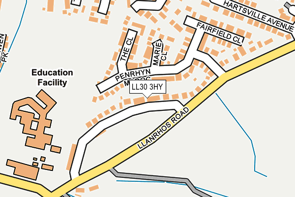 LL30 3HY map - OS OpenMap – Local (Ordnance Survey)