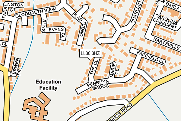 LL30 3HZ map - OS OpenMap – Local (Ordnance Survey)