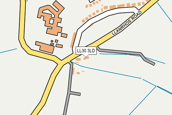 LL30 3LD map - OS OpenMap – Local (Ordnance Survey)